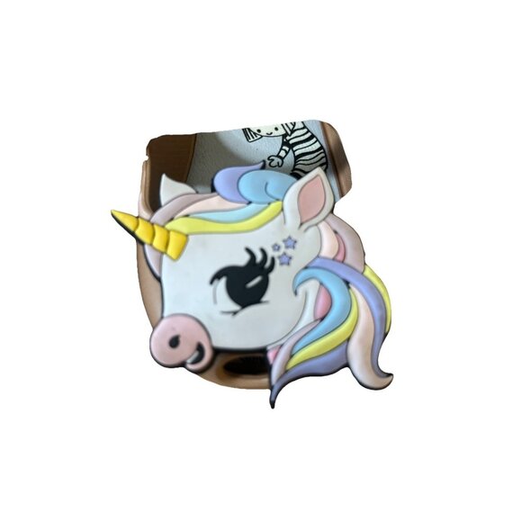 Baubles and Soles® Kaia Unicorn  cute Kawaii Interchangeable Shoes Flat 6 Blush - Picture 2 of 10